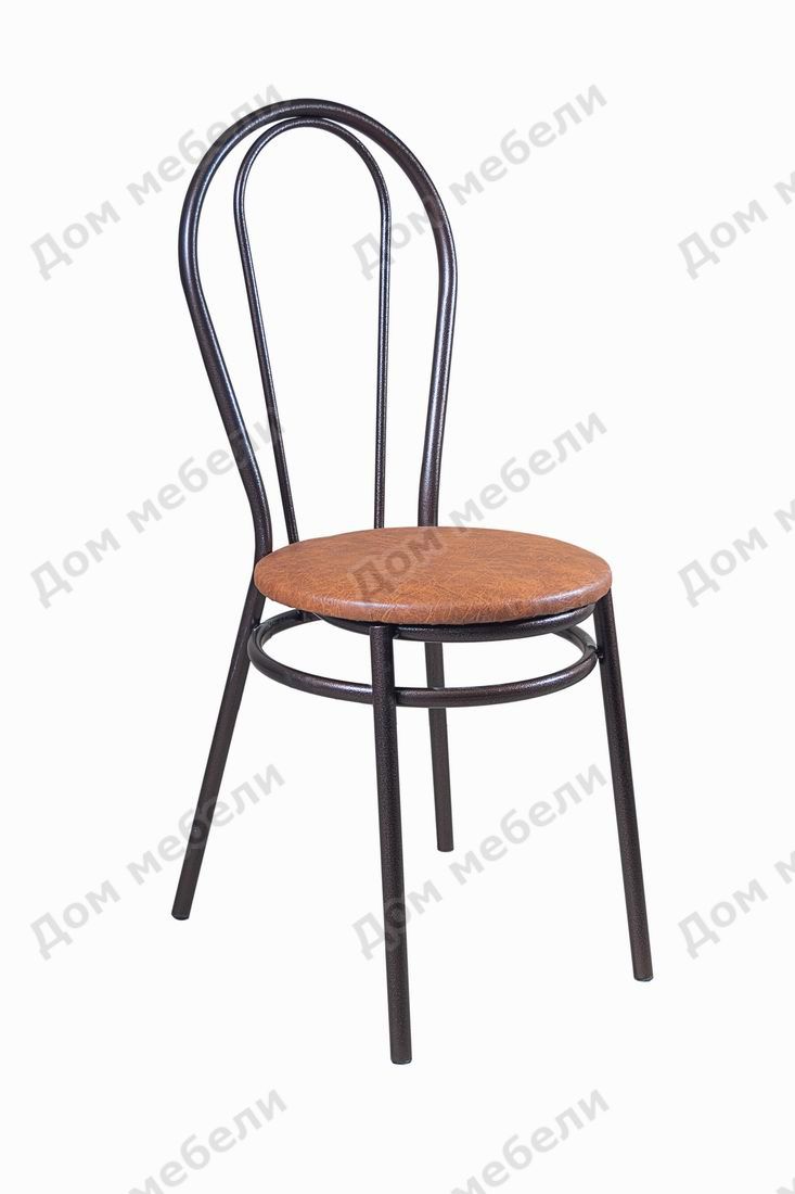 Стул Орион 1.1 круглое сиденье/металлическая спинка коричневый