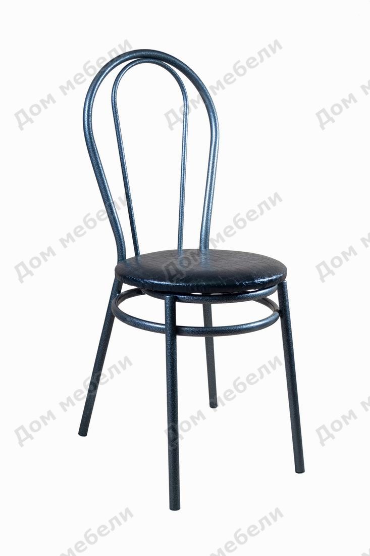 Стул Орион 1.1 круглое сиденье/металлическая спинка черный